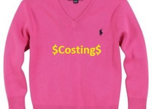 How to calculate sweater costing in garments industry?