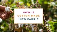 How is cotton made into fabric ?